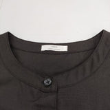 URBAN RESEARCH ITEMS プリーツキリカエフレンチブラウス 定価7990円 ブラウス シャツ ブラック レディース アーバンリサーチ【中古】5-0605S∞