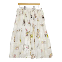 R&D.M.Co- CIRCUS GATHER SKIRT サーカスギャザースカート ロングスカート ホワイト レディース オールドマンズテーラー【中古】4-1031M♪