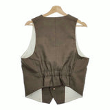 the last flower 記憶の海 poets vest サイズ38 定価36300円 ウールジレ ベスト 24AW カーキ レディース ザラストフラワー【中古】4-1031T♪