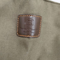 Herve Chapelier 1407C レザーハンドル舟型トートM コーデュラ トートバッグ グレー レディース エルベ・シャプリエ【中古】5-0423G∞