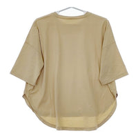 ENFOLD 300ES280-335021 コンパクト天竺 ルーズBOX 半袖Ｔシャツ カットソー ベージュ レディース エンフォルド【中古】5-0605S∞
