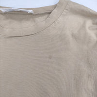 ENFOLD 300ES280-335021 コンパクト天竺 ルーズBOX 半袖Ｔシャツ カットソー ベージュ レディース エンフォルド【中古】5-0605S∞