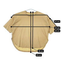 ENFOLD 300ES280-335021 コンパクト天竺 ルーズBOX 半袖Ｔシャツ カットソー ベージュ レディース エンフォルド【中古】5-0605S∞
