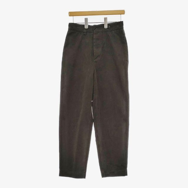 MHL. 595-3243505 BRUSHED COTTON DRILL パンツ 23SS チャコールグレー レディース エムエイチエル【中古】5-0118G∞