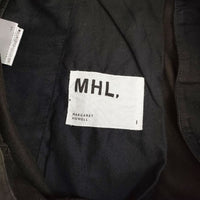 MHL. 595-3243505 BRUSHED COTTON DRILL パンツ 23SS チャコールグレー レディース エムエイチエル【中古】5-0118G∞