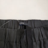 YLEVE ポリエステルシルクツイルトラウザーズ サイズ1 168-3140055 イージー パンツ ブラック レディース イレーヴ【中古】5-0323M♪