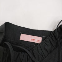 notorico ノトリコ 4A-743103 タッセルキャミワンピース サイズM～L ワンピース ブラック レディース【中古】5-0309S♪