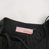 notorico ノトリコ 4A-743103 タッセルキャミワンピース サイズM～L ワンピース ブラック レディース【中古】5-0309S♪