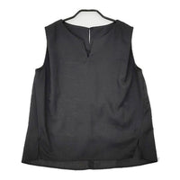 Simplicite リネンライクオールインワンセット ノースリーブトップス パンツ セットアップ 23SS ブラック レディース シンプリシテェ【中古】5-0605S∞