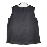 Simplicite リネンライクオールインワンセット ノースリーブトップス パンツ セットアップ 23SS ブラック レディース シンプリシテェ【中古】5-0605S∞