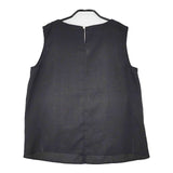 Simplicite リネンライクオールインワンセット ノースリーブトップス パンツ セットアップ 23SS ブラック レディース シンプリシテェ【中古】5-0605S∞