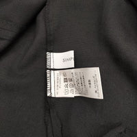 Simplicite リネンライクオールインワンセット ノースリーブトップス パンツ セットアップ 23SS ブラック レディース シンプリシテェ【中古】5-0605S∞