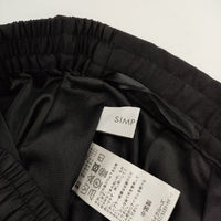 Simplicite リネンライクオールインワンセット ノースリーブトップス パンツ セットアップ 23SS ブラック レディース シンプリシテェ【中古】5-0605S∞