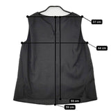 Simplicite リネンライクオールインワンセット ノースリーブトップス パンツ セットアップ 23SS ブラック レディース シンプリシテェ【中古】5-0605S∞