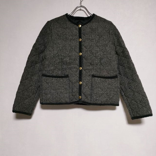 Traditional Weatherwear ARKLEY アークリー ヘリンボーン 中綿 ジャケット グレー レディース トラディショナルウェザーウェア【中古】4-1208A∞