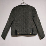 Traditional Weatherwear ARKLEY アークリー ヘリンボーン 中綿 ジャケット グレー レディース トラディショナルウェザーウェア【中古】4-1208A∞