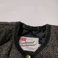 Traditional Weatherwear ARKLEY アークリー ヘリンボーン 中綿 ジャケット グレー レディース トラディショナルウェザーウェア【中古】4-1208A∞