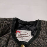 Traditional Weatherwear ARKLEY アークリー ヘリンボーン 中綿 ジャケット グレー レディース トラディショナルウェザーウェア【中古】4-1208A∞