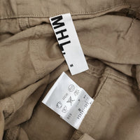 MHL. 未使用品 595-142454 サイズ3 コットンリネン パンツ ベージュ レディース エムエイチエル【中古】5-0323M♪#