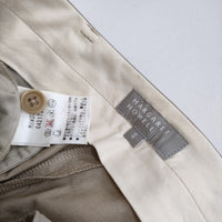 MARGARET HOWELL MHW0722 0421723 サイズ2 定価19950円 クロップドパンツ ベージュ レディース マーガレットハウエル【中古】5-0323M♪