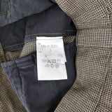 MHL. 595-9132551 コットンリネン 千鳥格子 WORKWEAR COTTON LINEN スカート ブラウン ブラック レディース エムエイチエル【中古】5-0118M∞