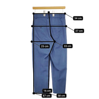 Steven Alan 8214-199-0499 TWILL CROPPED TAPERED PANTS パンツ ブルー レディース スティーブンアラン【中古】4-1218T∞