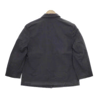 MARGARET HOWELL 578-8120009 WASHED YARN DYE POPLIN テーラードジャケット 濃紺 ネイビー レディース マーガレットハウエル【中古】5-0312M∞
