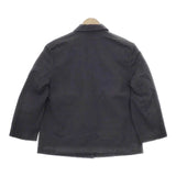 MARGARET HOWELL 578-8120009 WASHED YARN DYE POPLIN テーラードジャケット 濃紺 ネイビー レディース マーガレットハウエル【中古】5-0312M∞