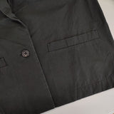 MARGARET HOWELL 578-8120009 WASHED YARN DYE POPLIN テーラードジャケット 濃紺 ネイビー レディース マーガレットハウエル【中古】5-0312M∞