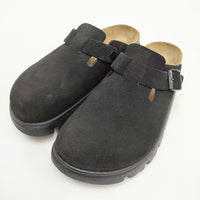 BIRKENSTOCK Papillio パピリオ ボストン Boston Chunky LEVE 厚底 24.5cm  サンダル ブラック レディース ビルケンシュトック【中古】4-1113G♪