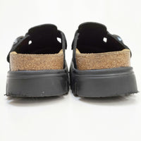 BIRKENSTOCK Papillio パピリオ ボストン Boston Chunky LEVE 厚底 24.5cm  サンダル ブラック レディース ビルケンシュトック【中古】4-1113G♪