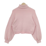 MOUSSY タートルネック プルオーバーセーター ニット ピンク レディース マウジー【中古】4-1218T∞