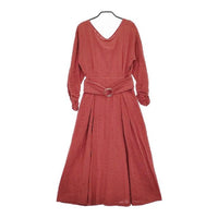 Khaju ベルト付き ワンピース レッド レディース カージュ【中古】5-0220M∞