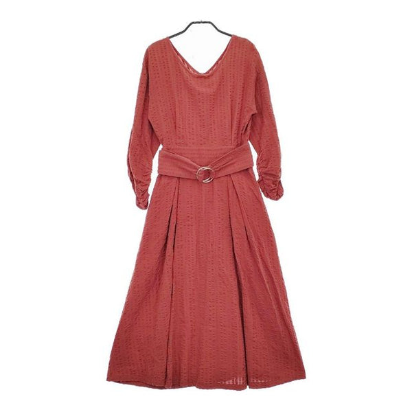 Khaju ベルト付き ワンピース レッド レディース カージュ【中古】5-0220M∞