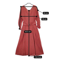 Khaju ベルト付き ワンピース レッド レディース カージュ【中古】5-0220M∞