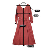 Khaju ベルト付き ワンピース レッド レディース カージュ【中古】5-0220M∞