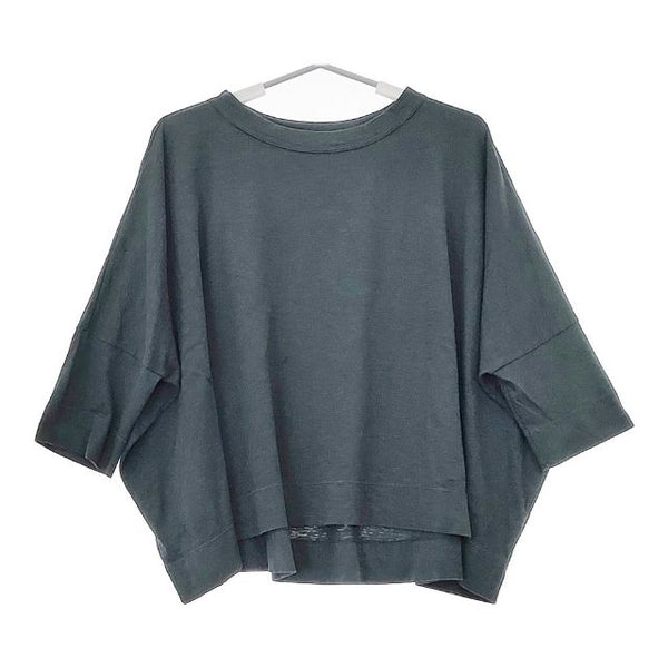 45R/45rpm ビッグサイズ ドルマンスリーブ 半袖Ｔシャツ カットソー グリーン レディース フォーティーファイブアールピーエム【中古】5-0605S∞
