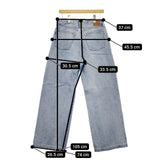 Spick and Span 5 1/2 LOOSE-LINE DENIM 定価15400円 デニムパンツ 23SS ブルー レディース スピックアンドスパン【中古】5-0220G∞