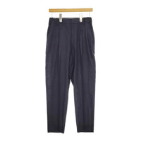 BEAUTY&YOUTH UNITED ARROWS オックスフォードタックテーパードパンツ 定価13200円 ネイビー レディース ビューティアンドユース【中古】5-0309M♪