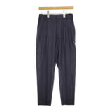 BEAUTY&YOUTH UNITED ARROWS オックスフォードタックテーパードパンツ 定価13200円 ネイビー レディース ビューティアンドユース【中古】5-0309M♪