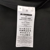 JIL SANDER 未使用品 CAMICIA ウールギャバジンシャツ J52DL0008 J40002 定価162800円 24SS ブラック レディース ジルサンダー【中古】4-1113T♪