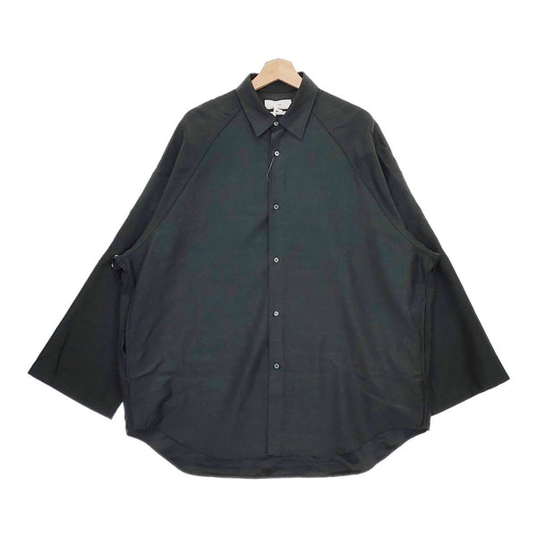 Graphpaper Wool Cupro Flare Sleeve Shirt GM223-50186 定価35200円 長袖シャツ ダークグリーン メンズ グラフペーパー【中古】4-1116M♪