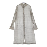 L'Appartement/Deuxieme Classe ボーダーシャツ ワンピース ホワイト ブラック レディース アパルトモン/ドゥーズィエムクラス【中古】5-0309M♪
