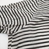 L'Appartement/Deuxieme Classe ボーダーシャツ ワンピース ホワイト ブラック レディース アパルトモン/ドゥーズィエムクラス【中古】5-0309M♪