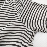 L'Appartement/Deuxieme Classe ボーダーシャツ ワンピース ホワイト ブラック レディース アパルトモン/ドゥーズィエムクラス【中古】5-0309M♪