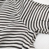 L'Appartement/Deuxieme Classe ボーダーシャツ ワンピース ホワイト ブラック レディース アパルトモン/ドゥーズィエムクラス【中古】5-0309M♪