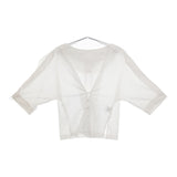 STUDIOUS 207321001 サイズ1 袖スリット ブラウス シャツ ホワイト レディース ステュディオス【中古】5-0309M♪