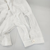 STUDIOUS 207321001 サイズ1 袖スリット ブラウス シャツ ホワイト レディース ステュディオス【中古】5-0309M♪