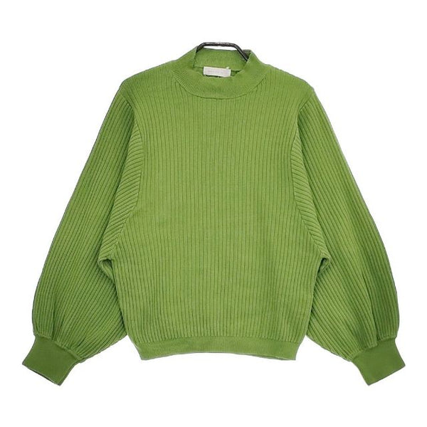 patterntorso PN-00262 モックネック コットン セーター ニット グリーン レディース パターントルソ【中古】5-0220M∞