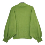 patterntorso PN-00262 モックネック コットン セーター ニット グリーン レディース パターントルソ【中古】5-0220M∞
